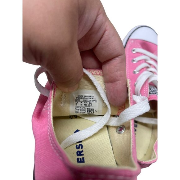 Converse Pink Chuck Taylor All Star Low Classic Junior Size 2 - Picture 4 of 6